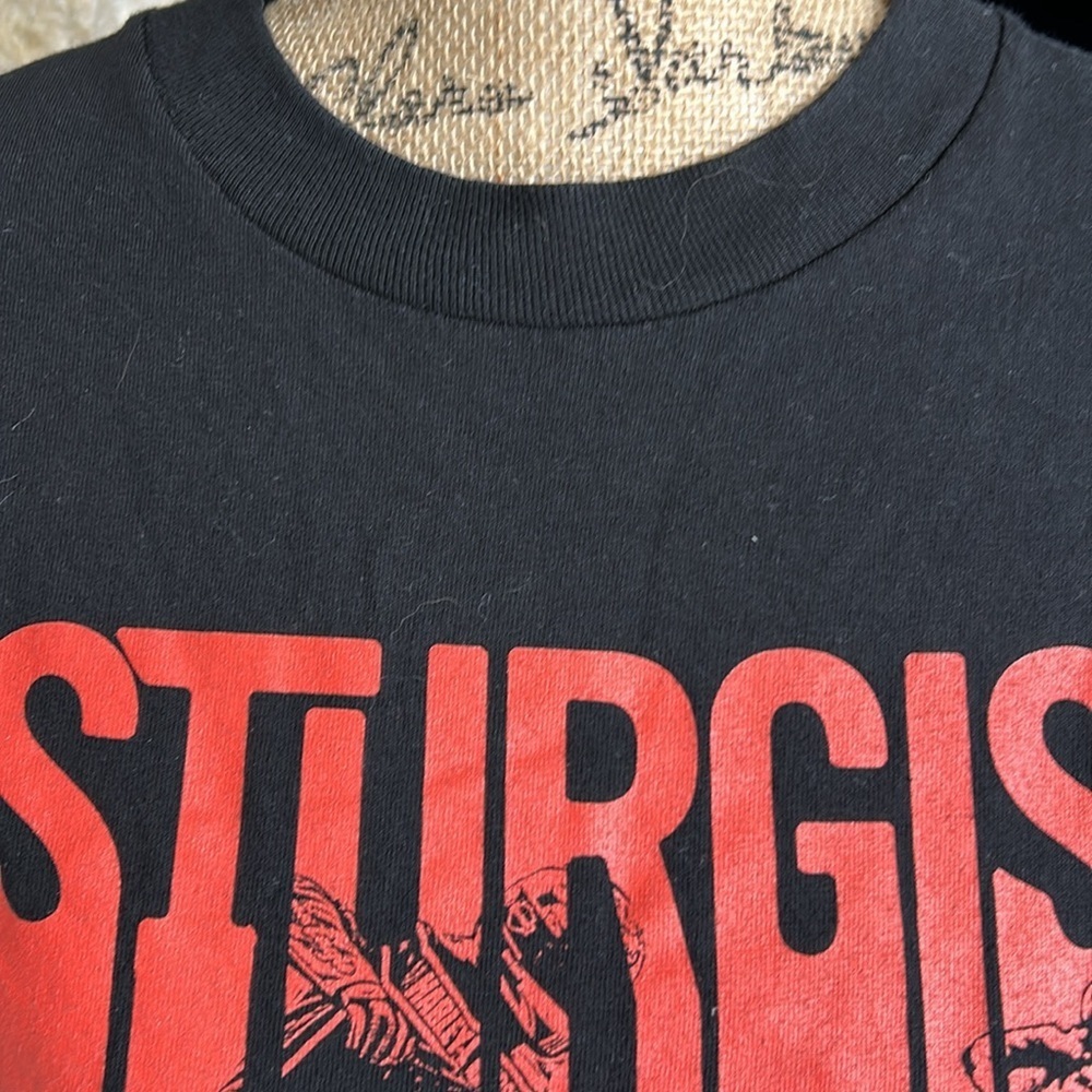 Harley Davidson Sturgis Black Hills 2019 red white blue black crewneck tshirt - Picture 3 of 16